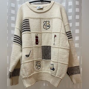 Vintage snowy peak, New Zealand sweater 💯 wool